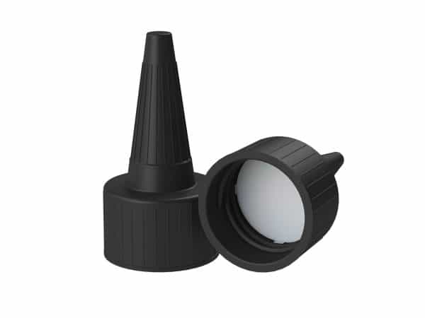 Tampa dupla rosca bico 24-410 preto p_PET