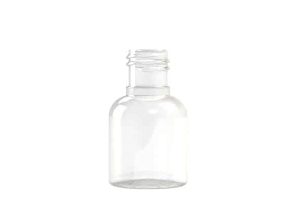 Frasco PET 30ml M1 cilindrico 20-415 transparente