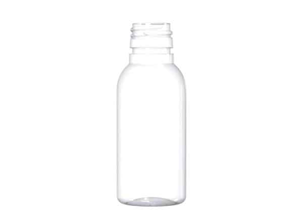 Frasco PET 30ml M1 cilindrico PP18 transparente