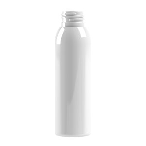 Frasco PET 100ml M3 cilindrico 24-410 transparente 20g - branco