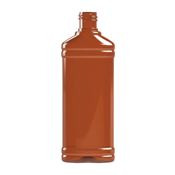 Frasco PET 150ml oval 20-415 ambar
