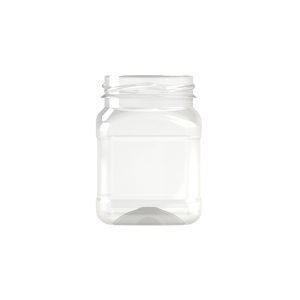 Frasco PET 200ml M1 quadrado BL 58 transparente