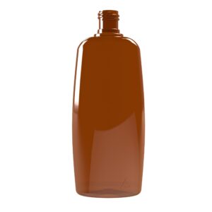 Frasco PET 200ml M2 óleo cedro 20/415 âmbar c/triângulo