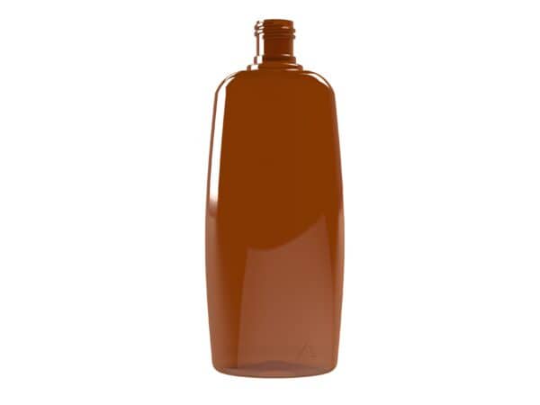 Frasco PET 200ml M2 óleo cedro 20/415 âmbar c/triângulo