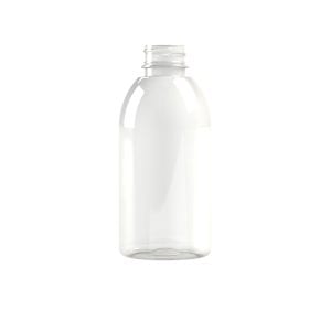 Frasco PET 250ml M1 cilindrico 28-410 INV transparente