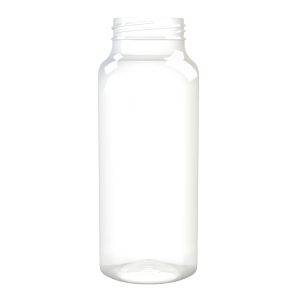 Frasco PET 250ml M2 quadrado 38 3E transparente