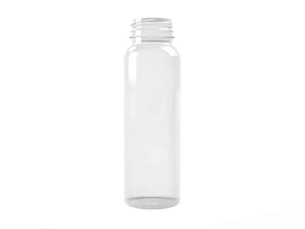 Frasco PET 300ml cilindrico 38 3E c_anel transparente