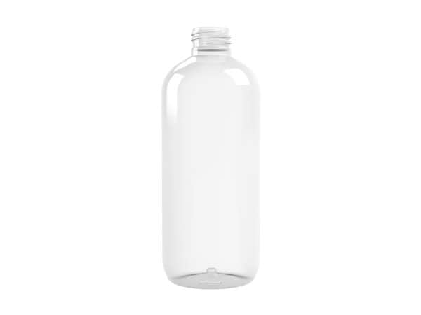 Frasco PET 300ml M5 cilindrico 24/410 transparente