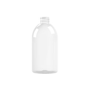 Frasco PET 500ml M1 cilindrico 28-410 INV transparente