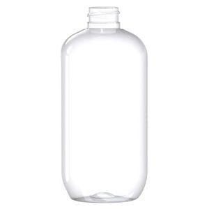 Frasco PET 500ml M5 cilindrico 28-410 transparente
