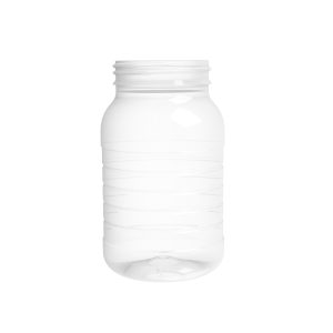 Frasco PET 500ml M3 cilindrico BL 63 1E INV transparente c_ribs