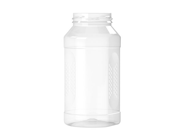 Frasco PET 800ml M3 retangular c_pega BL 63 transparente