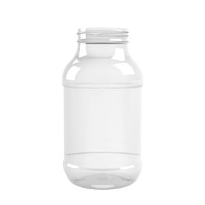 Frasco PET 1000ml M1 cilindrico BL 63 1E INV transparente