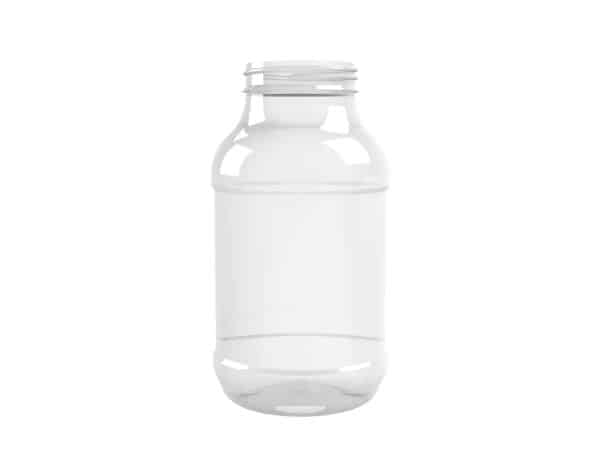 Frasco PET 1000ml M1 cilindrico BL 63 1E INV transparente