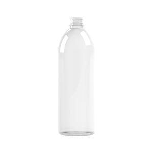 Frasco PET 1000ml M1 cilíndrico 28/410 INV c/anel transparente 45g