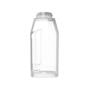 Frasco PET 1450ml M1 retangular c_pega BL 63 transparente