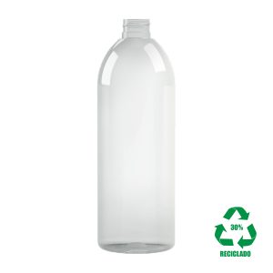 Frasco rPET30 750ml M1 cilindrico 28-410 transparente
