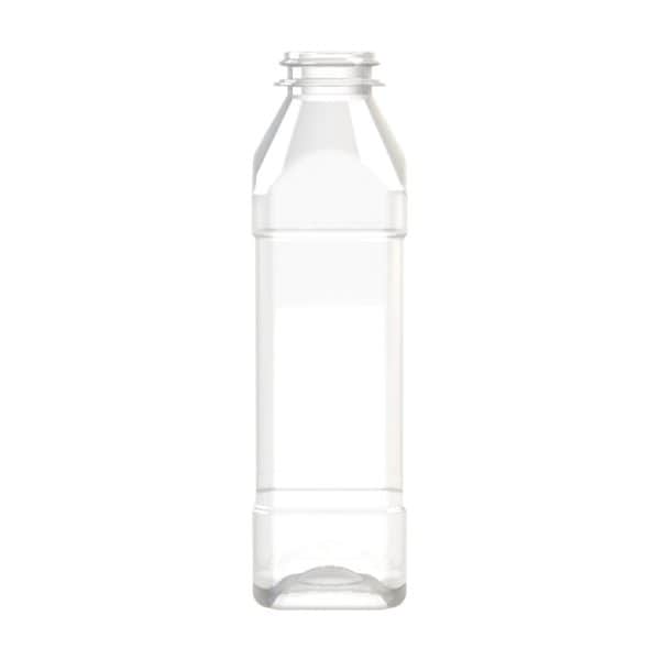 Garrafa PET 200ml M2 quadrada 29-21 transparente