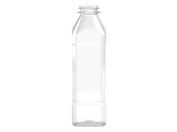 Garrafa PET 250ml M2 quadrada 29-21 transparente