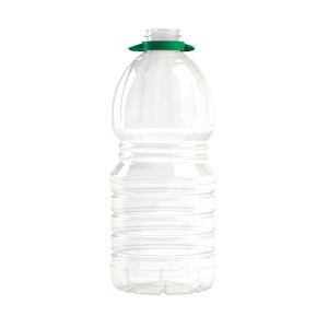 Garrafão PET 3000ml M1 cilíndrico transparente c/asa verde