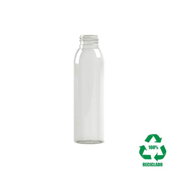 Frasco rPET100 100ml M3 cilindrico 24-410 transparente 16g