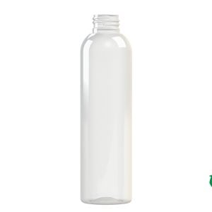Frasco rPET100 200ml M2 cilíndrico 24-410 transparente