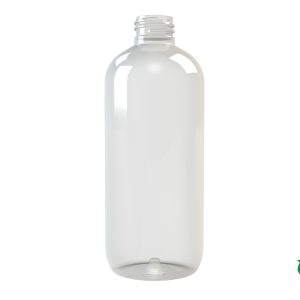 Frasco rPET100 300ml M5 cilíndrico 24/410 transparente