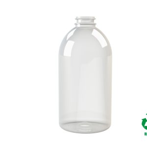 Frasco rPET100 500ml M1 cilíndrico 29-21 transparente 43gr
