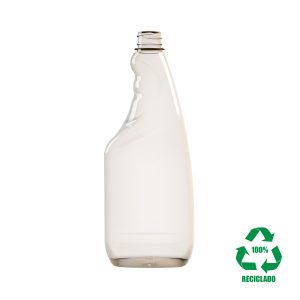 Frasco rPET100 750ml trigger M1 transparente 45g