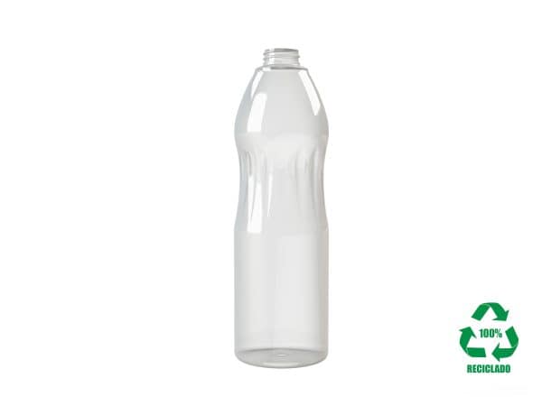 Frasco rPET100 900ml Top Down Transparente