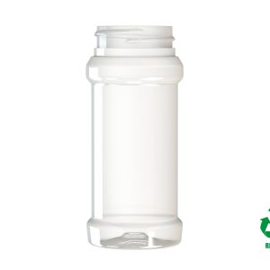 Frasco rPET30 75ml M1 cilíndrico especiarias 38-400 transparente