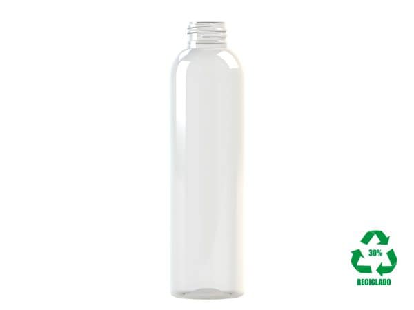 Frasco rPET30 200ml M2 cilíndrico 24/410 transparente