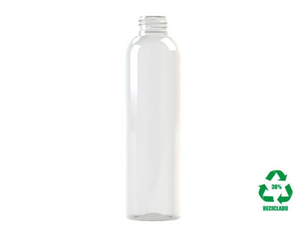 Frasco rPET30 200ml M2 cilíndrico 24/410 transparente 16g