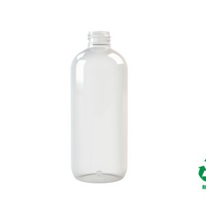 Frasco rPET30 300ml M5 cilíndrico 24/410 transparente