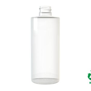 Frasco rPET30 400ml M4 cilíndrico 28/410 transparente 35g
