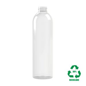 Frasco rPET30 500ml M2 cilindrico 28-410 transparente