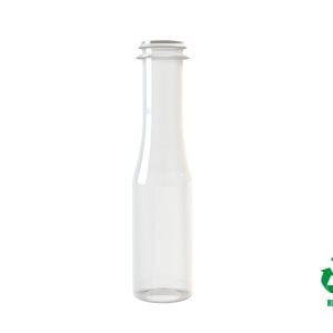 Garrafa rPET30 100ml M3 cilíndrica 29-21 transparente